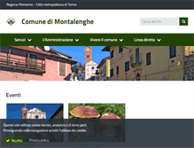 Tablet Screenshot of comune.montalenghe.to.it